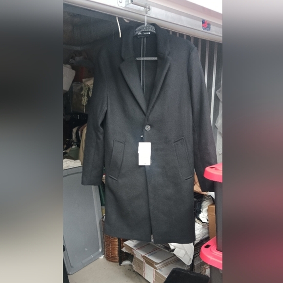 Zara Women's Wool Trench Coat - Picture 4 of 6